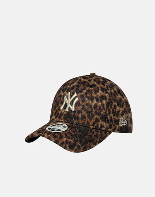Womens Leopard Print New York Yankees Cap
