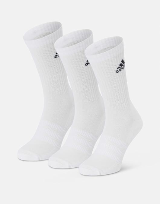 Adults Sports Logo Crew Sock 3 Pack