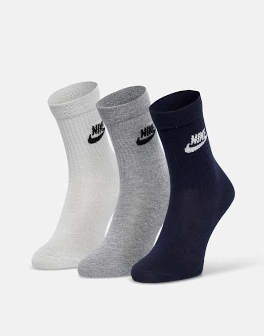 Everyday Essentials 3 Pack Crew Socks