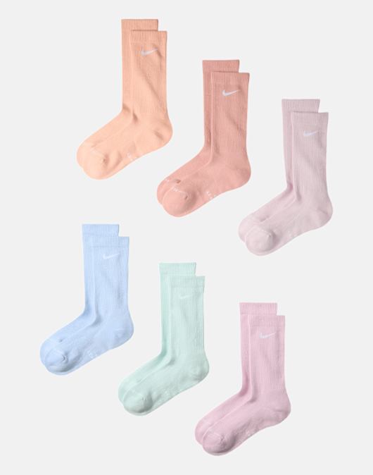 Adults 6 Pack Crew Socks