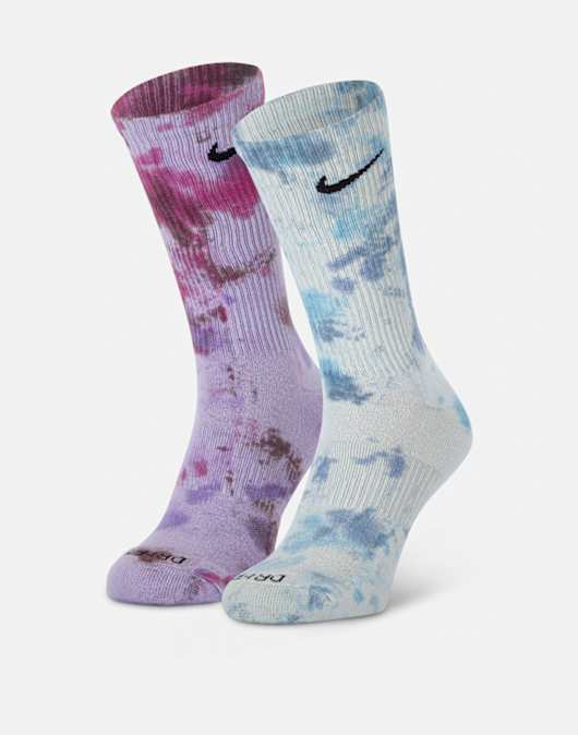 Everyday Plus 2 Pack Dye Crew Socks
