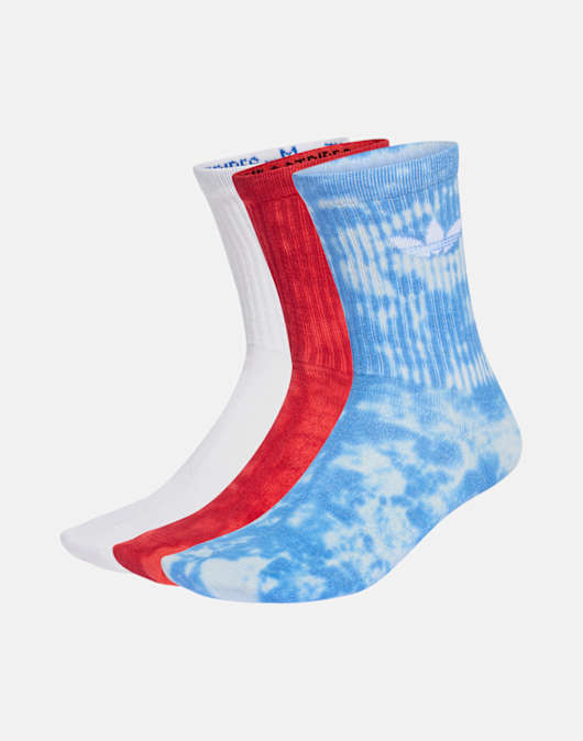 Adults Tie Dye Crew Sock 3 Pack