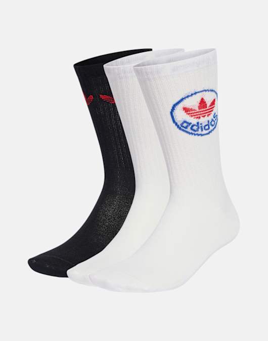 Adults Trefoil Crew Sock 3 Pack