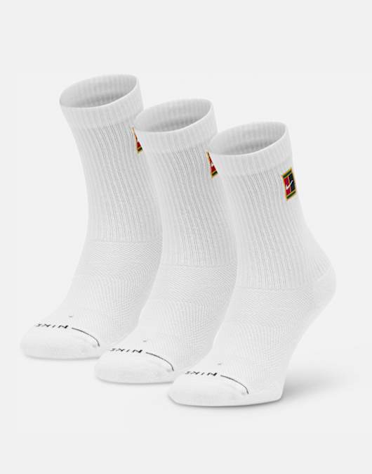 Elevated Tennis Logo 3 Pack Crew Sock