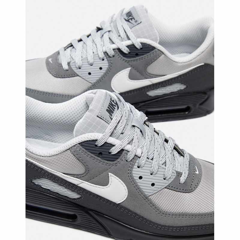 Nike Mens Air Max 90 WH Grey Life Style Sports IE - Main Image