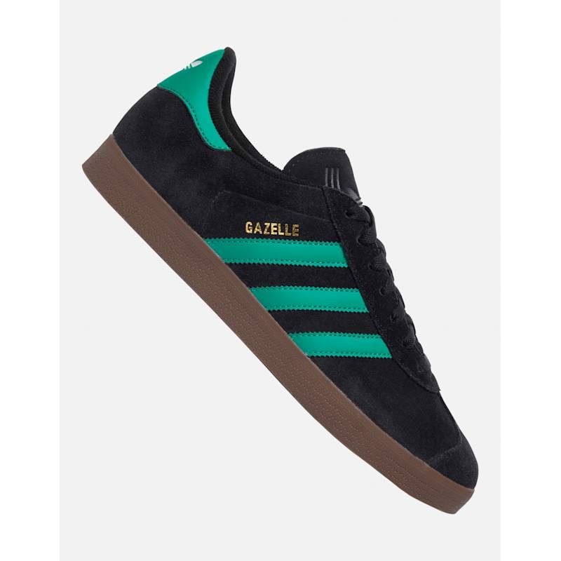 adidas gazelle silver green womens KI3206 Green Black Gazelle ADV Adidas Skateboarding Suede Shoes Footwe –  Southside Skatepark Skateshop main image 1