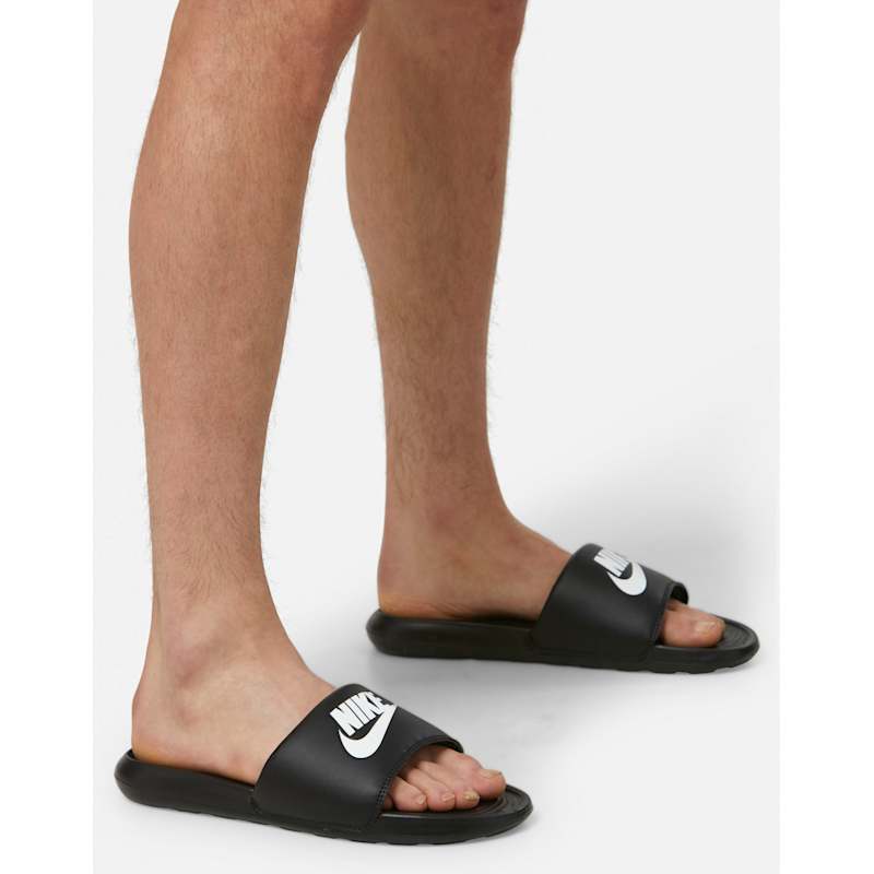 Nike Men Nike Benassi Swoosh On Feet Nike Mens Victori One