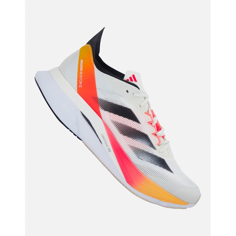 adidas Mens Adizero Boston 12 WH - Cream | Life Style Sports IE