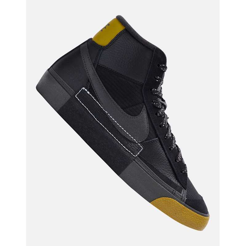Mid High Top Blazer Shoes Men Nike Mens Blazer Mid Pro Club Black