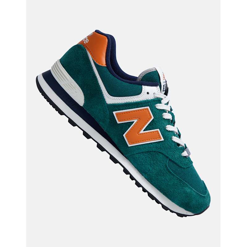 New Balance Mens 574 Trainers Green Life Style Sports IE