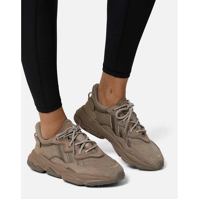 Brown Sneakers Adidas Ozweego Brown Womens Discount Adidas Ozweego