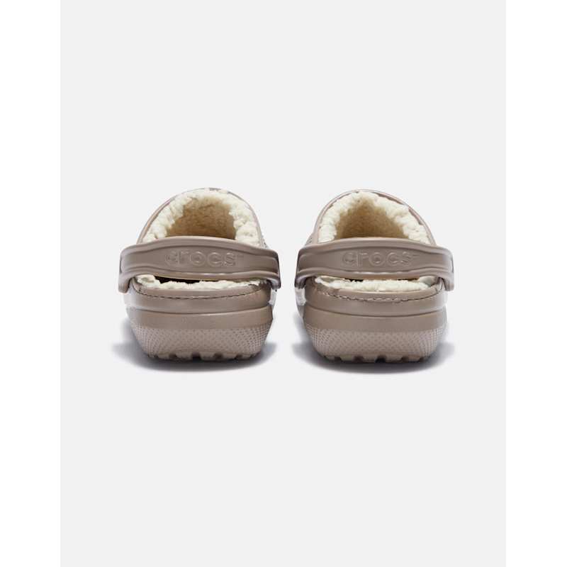 Crocs Womens Classic Fur Lined Clog Cream Life Style Sports IE