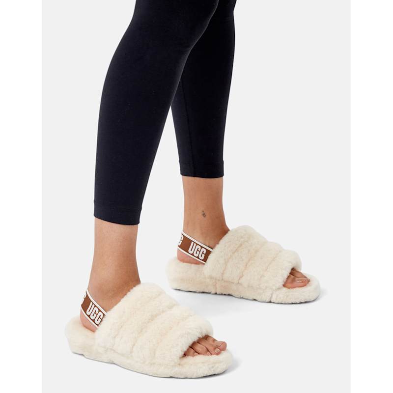 Slide Sandal Ugg Fluff Yeah Logo Slides Women's Ugg Womens - Main Image
