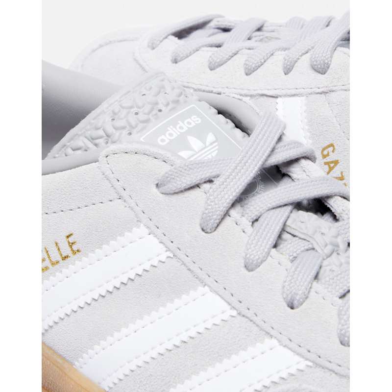 adidas gazelle silver green womens Adidas Gazelle Spikeless Golf Shoes Grey Two/White – Golf Discount