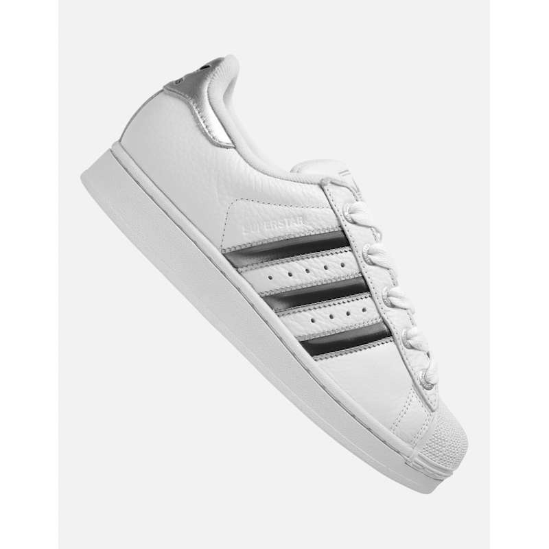 adidas gazelle silver green womens adidas Women's Superstar II Shoes, Size 8.5, White/Black/White main image 1