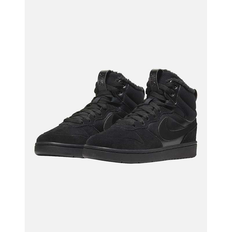 Nike Older Kids Court Borough Mid Boots Black Life Style