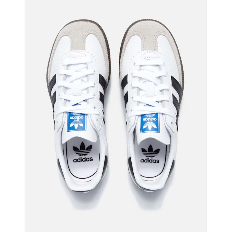 adidas gazelle silver green womens adidas Kids Samba Classic, Black-White / 2