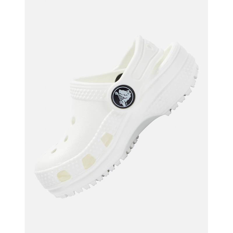 Crocs Younger Kids Classic Clog White Life Style Sports IE - Main Image