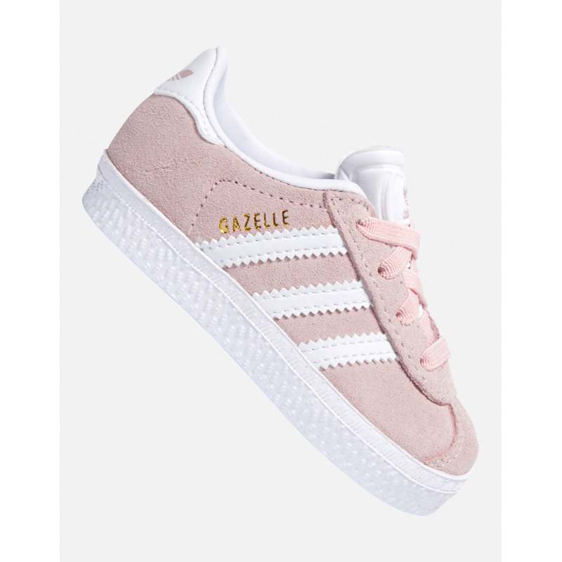 adidas gazelle silver green womens Toddler Adidas Gazelle Comfort EL I main image 1