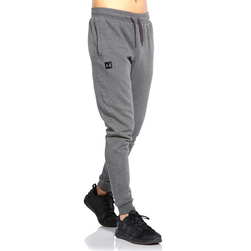 Men's Grey Under Armour Fleece Gym Sweatpants Life Style Sports