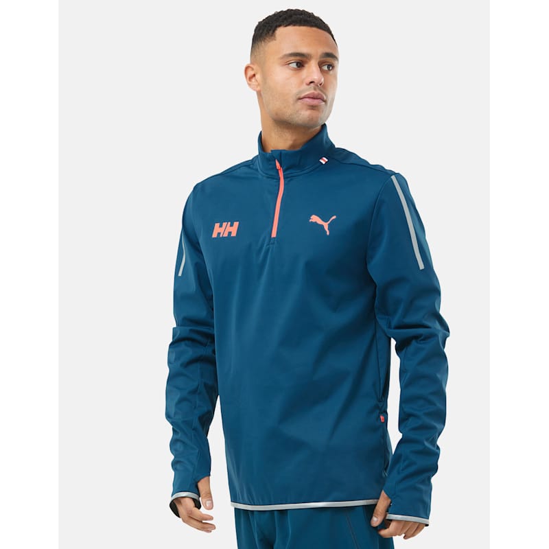 Puma Mens PUMA x Helly Hansen Half Zip - Blue | Life Style Sports IE