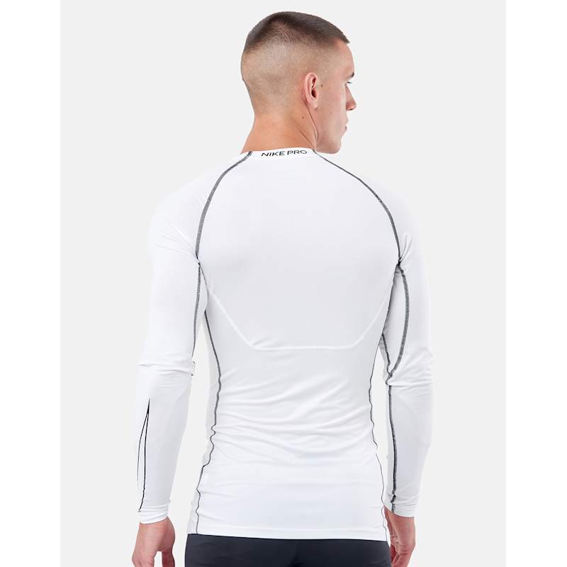 Nike Mens Pro Baselayer LongSleeve White Life Style Sports IE