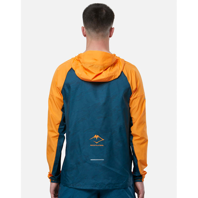 ASICS Mens FujiTrail Packable Windbreaker - Yellow | Life Style