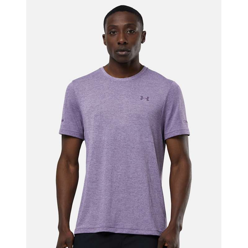 Under Armour Mens Seamless Stride T-Shirt - Purple | Life Style