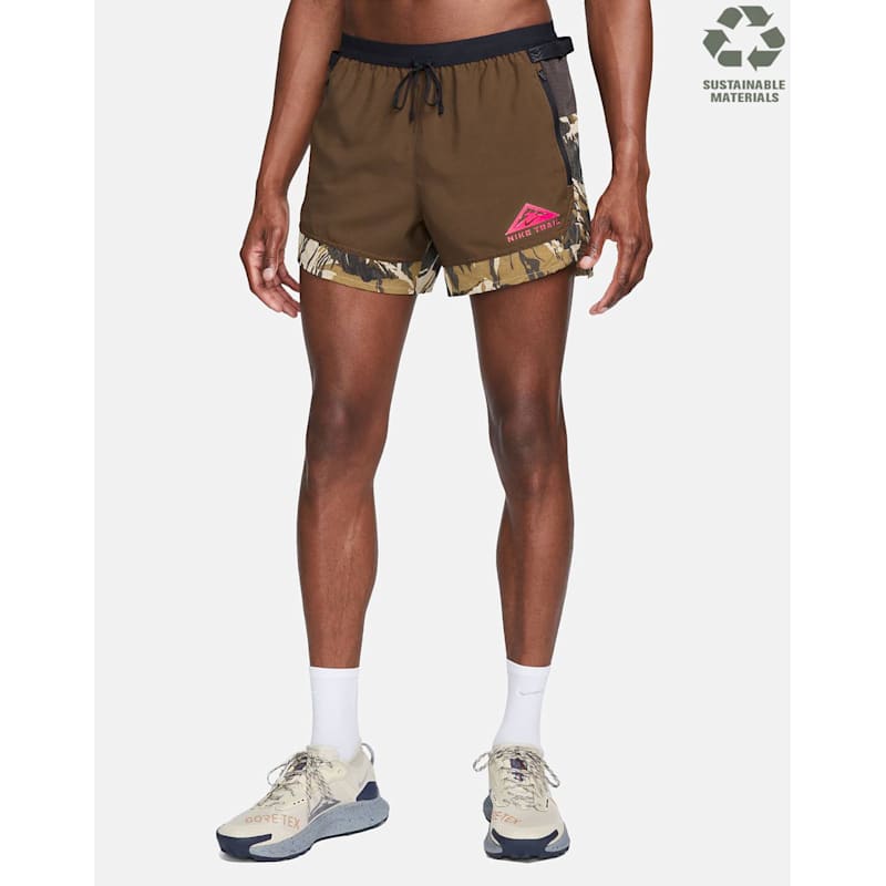Nike Mens Trail Flex Stride Inch Shorts Green Life Style
