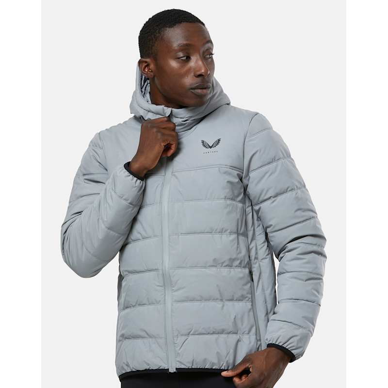 Castore Mens Insulated Jacket Grey Life Style Sports IE