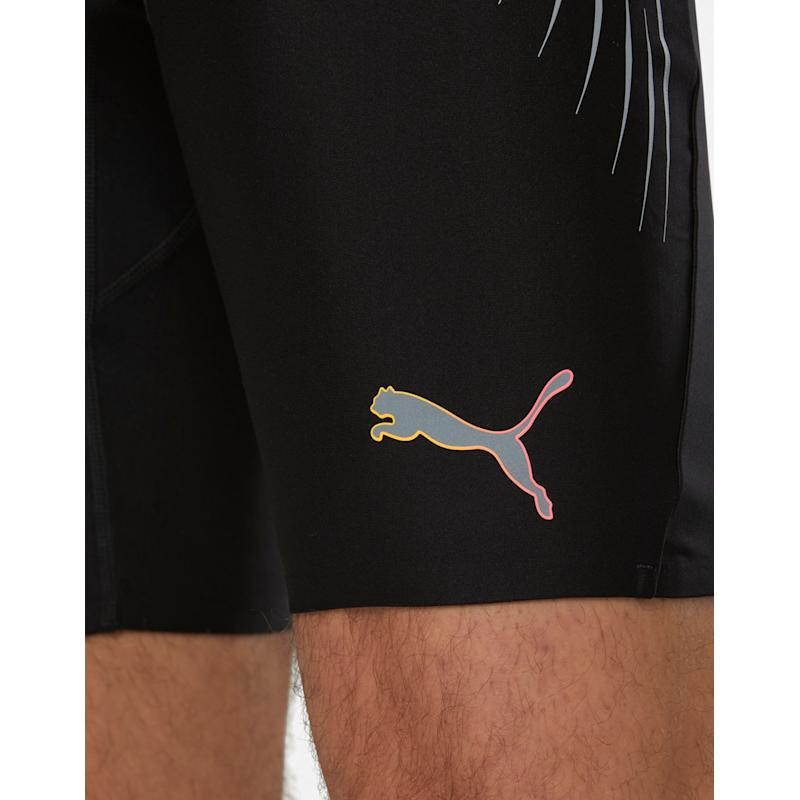 Puma Mens Elite Reflective Race Shorts WH - Black | Life Style