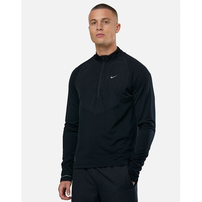 Nike Mens Run Division Element Half Zip WH - Black | Life Style