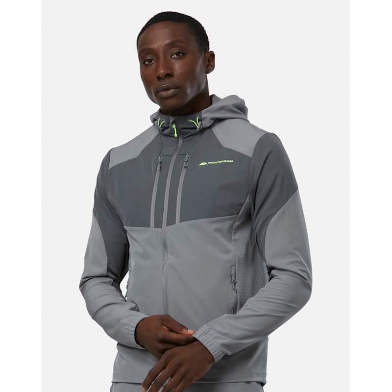Monterrain Mens Orbit Woven Running Jacket WH - Grey | Life Style
