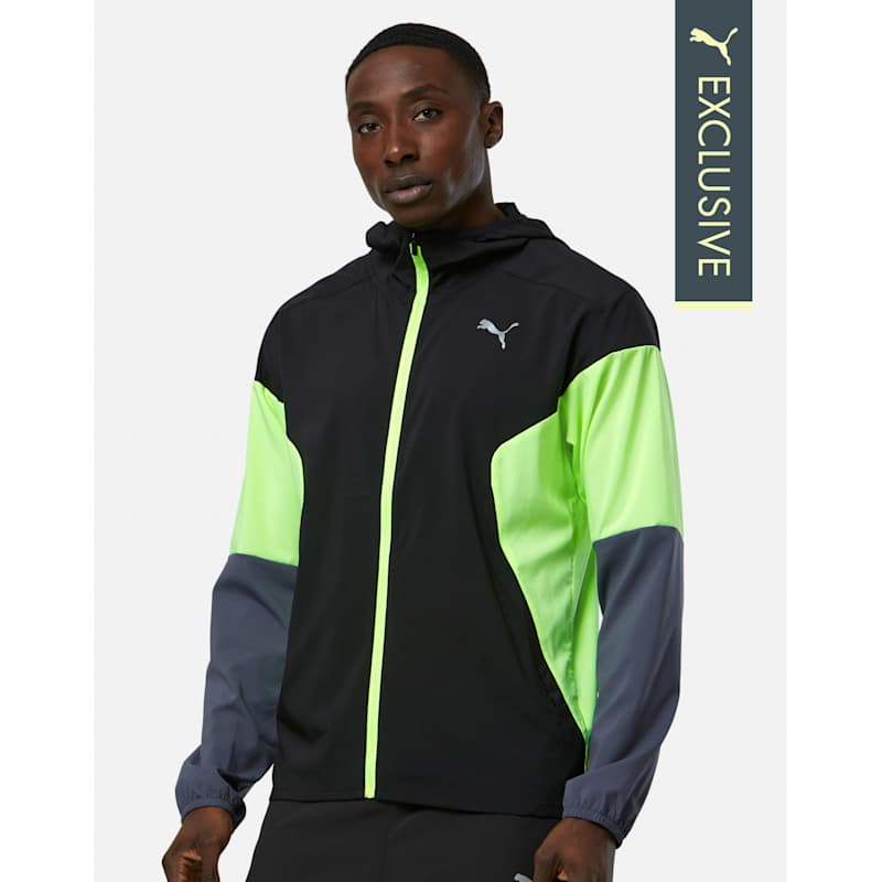 Puma Green Running Jacket Mens Puma Running Last Lap Jacket In
