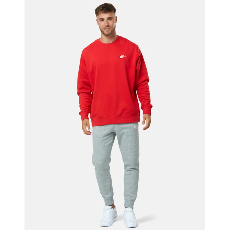 SCREENSHOT Men's Premium Fleece Crewneck Sweatshirt - Urban Hip Hop Streetwear, Red, Medium