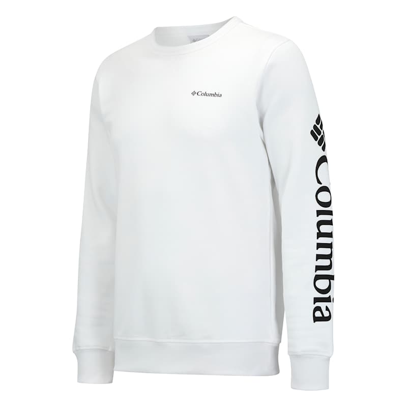Columbia Mens Columbia Crew Neck Sweatshirt White Life Style