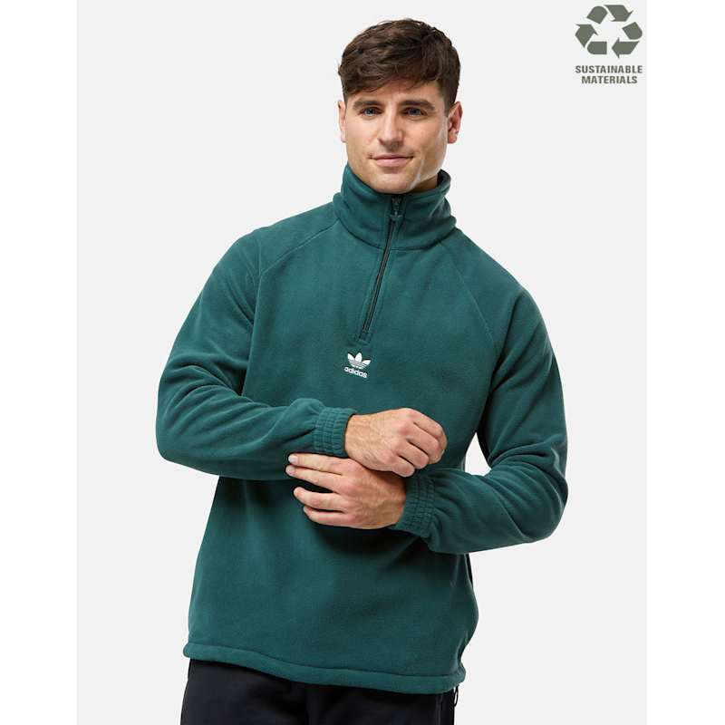 adidas Originals Mens Trefoil Half Zip Top