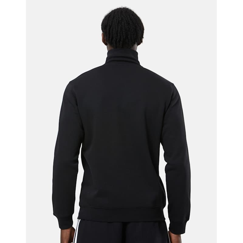 adidas Originals Mens 3 Stripe Half Zip Fleece - Black | Life