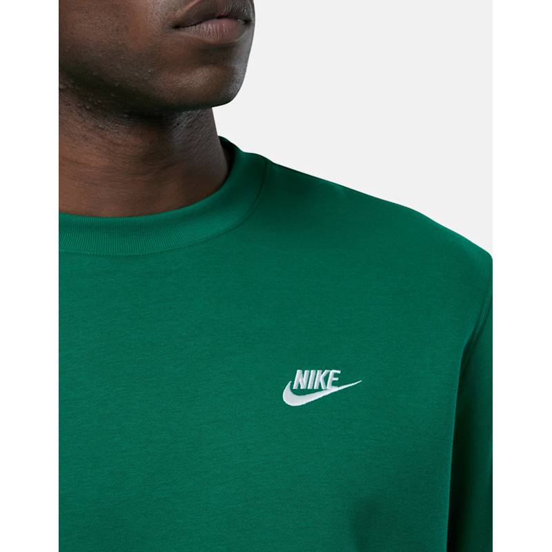 Nike Mens Club Fleece Crew Neck Sweatshirt - Green | Life Style