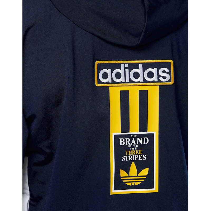 adidas Originals Mens Adibreak Full Zip Hoodie WH Navy Life