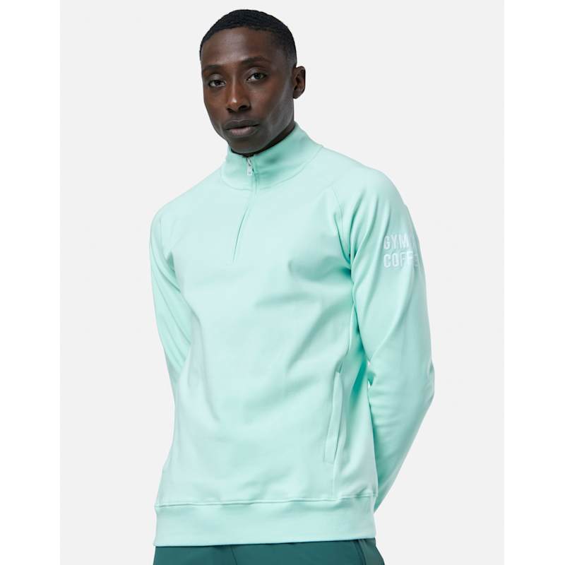 Gym+Coffee Chill Half Zip - Green | Life Style Sports IE