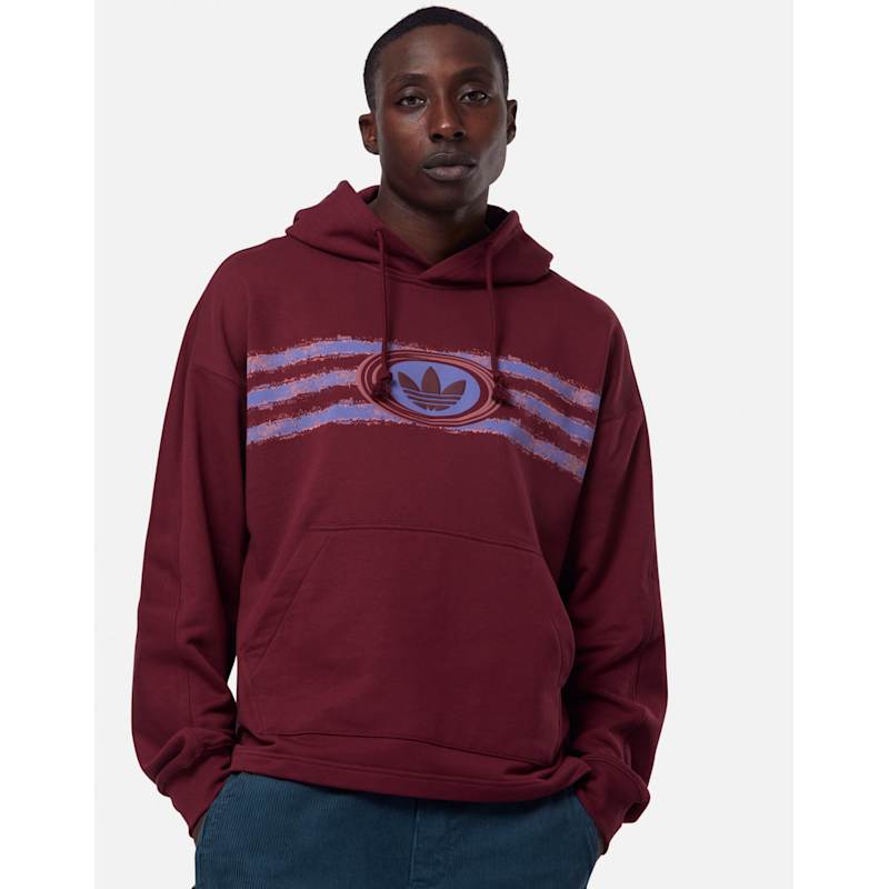 Men 90s Hoodies Adidas Originals Mens 90s Hoodie WH Purple Life