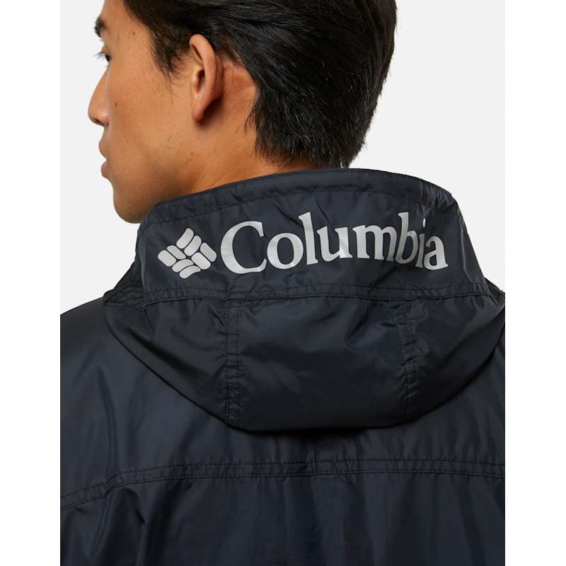 Columbia Mens Challenger Windbreaker Jacket Black Life Style