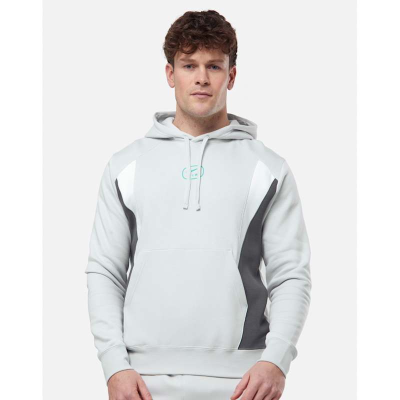 Nike Mens Swoosh Air Fleece Hoodie WH Grey Life Style Sports IE