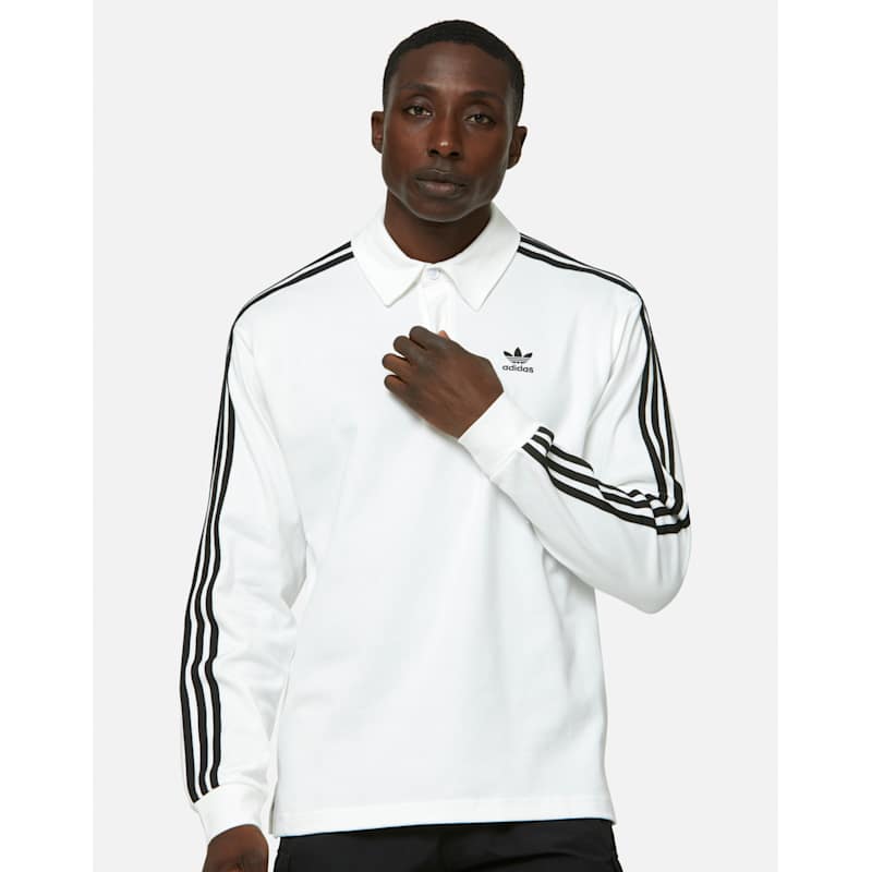 adidas Originals Mens Rugby Polo Top - White | Life Style