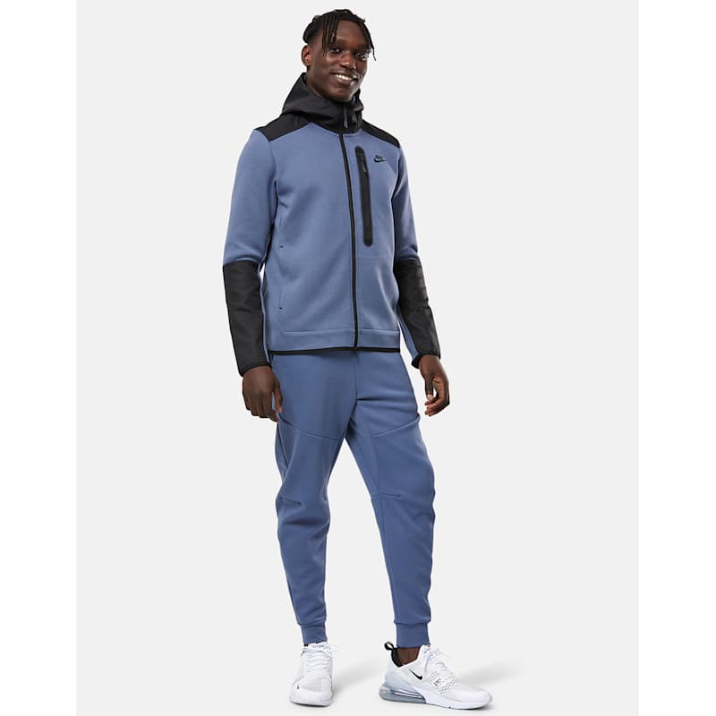 Nike Mens Tech Fleece Overlay Full Zip Hoodie - Grey | Life