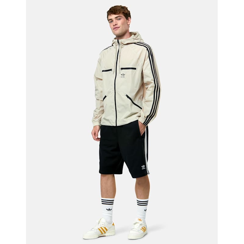 adidas Originals Mens 3 Stripe Windbreaker - Cream | Life Style