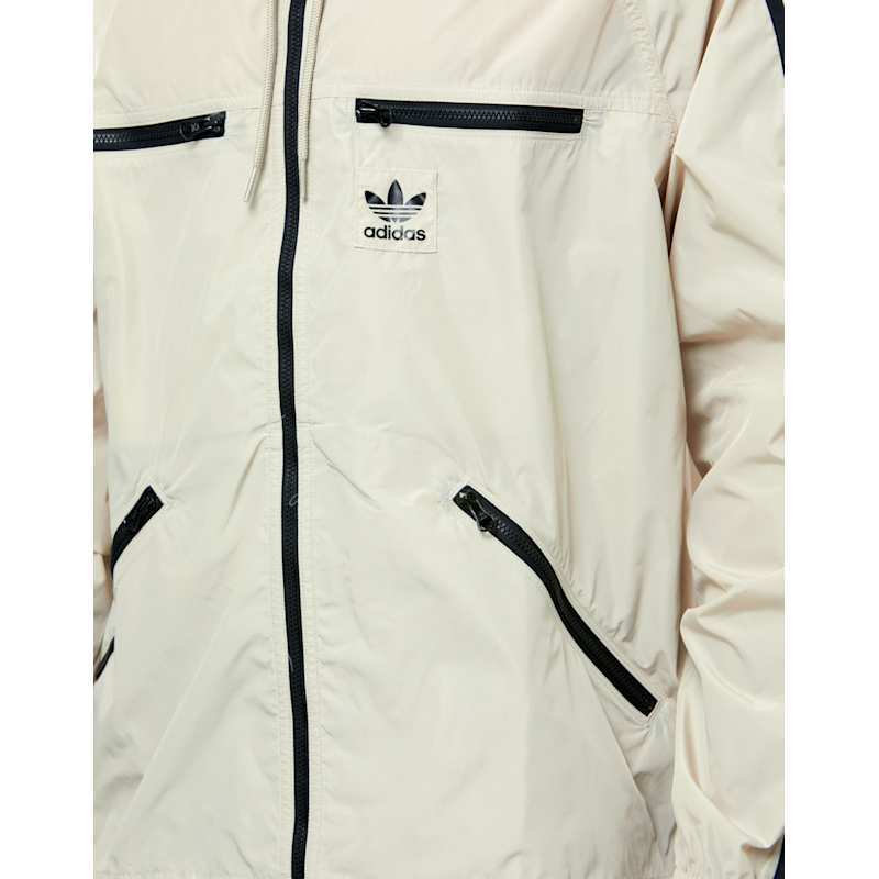 adidas Originals Mens 3 Stripe Windbreaker - Cream | Life Style