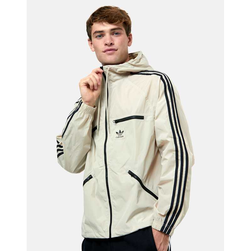 STRIPES FOR CREATIVE WINDBREAKER 3点セット adidas Originals Mens 3 Stripe Windbreaker - Cream | Life Style