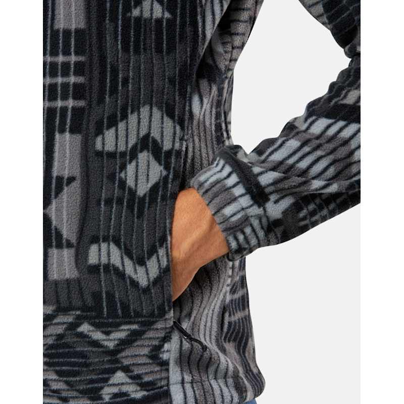 Columbia Steens Mountain Printed Jacket Pull-Over Homme - Polaire Chaude Et Confortable